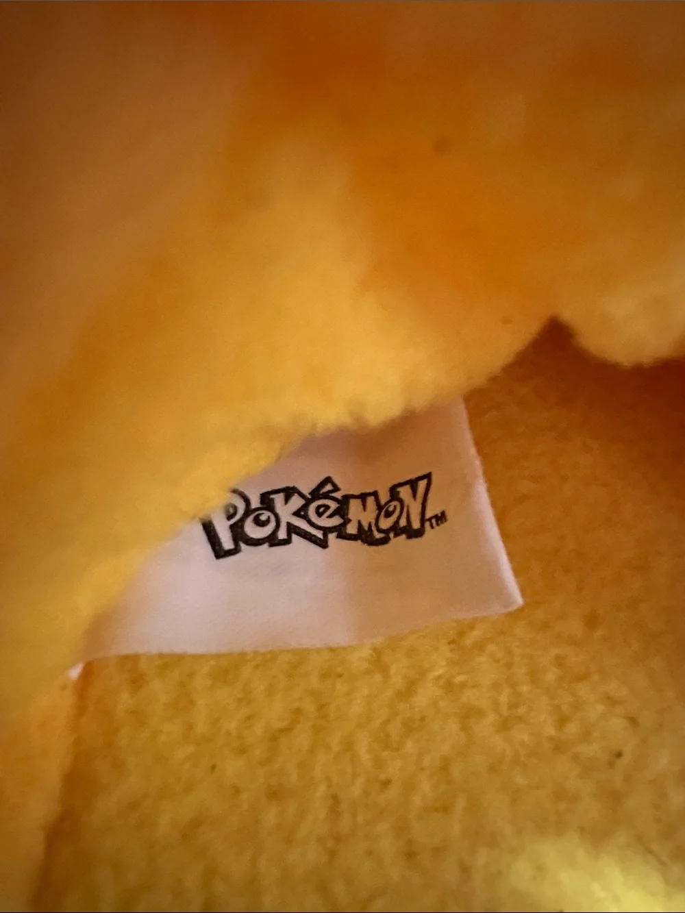 Pokemon Pikachu Plush Kids Slippers - Yellow with Black Tips